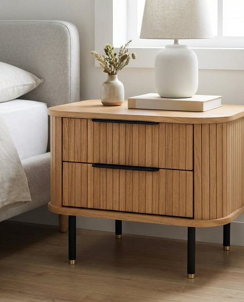 Orphe Holz-Nachttisch