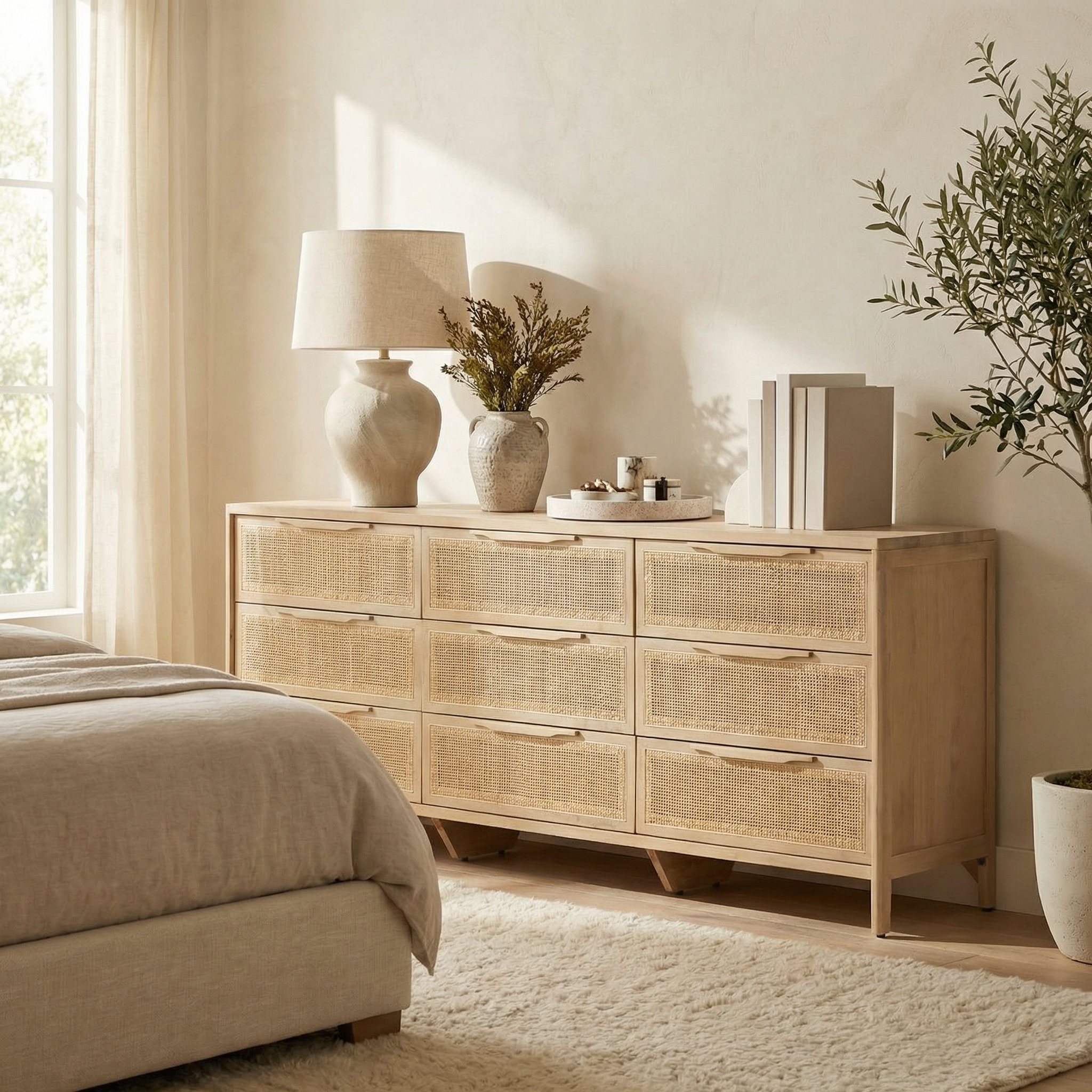 Oslo Hazeranlı Ahşap Şifonyer