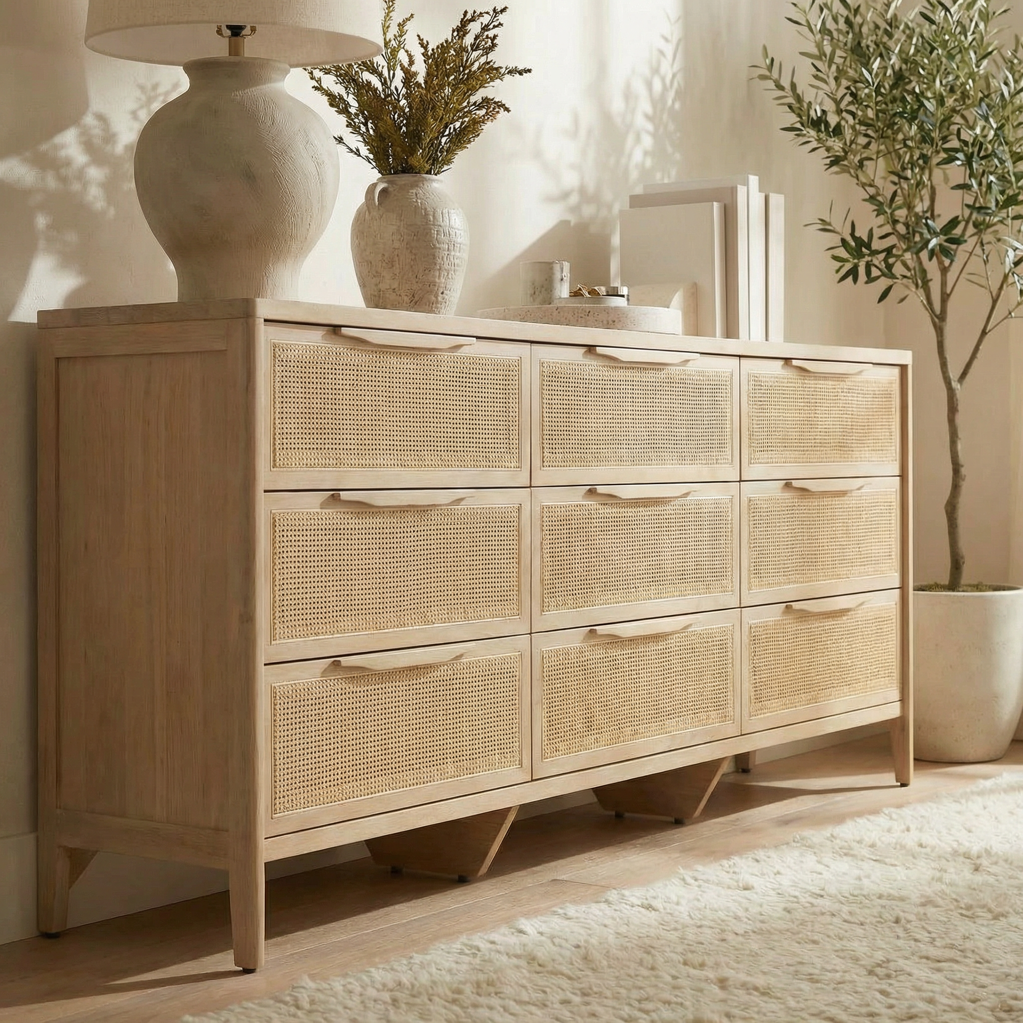 Oslo Hazeranlı Ahşap Şifonyer