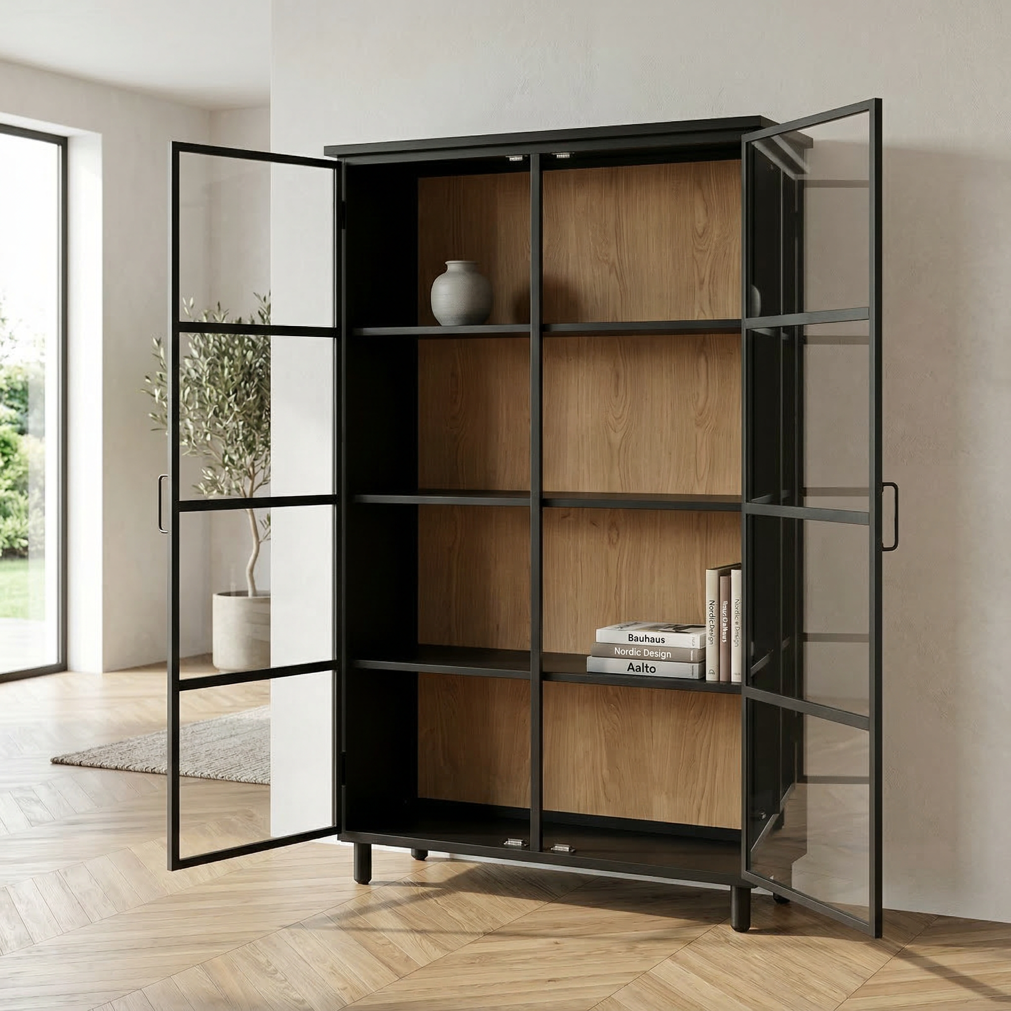 Peuma Buffet und Bücherregal aus Holz