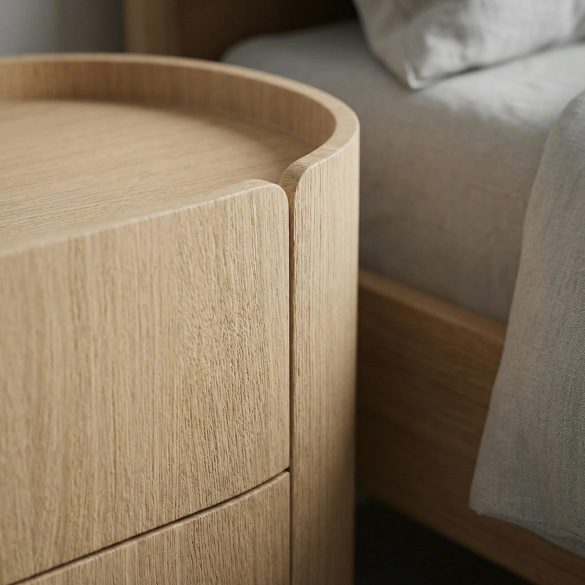 Prism Wooden Nightstand