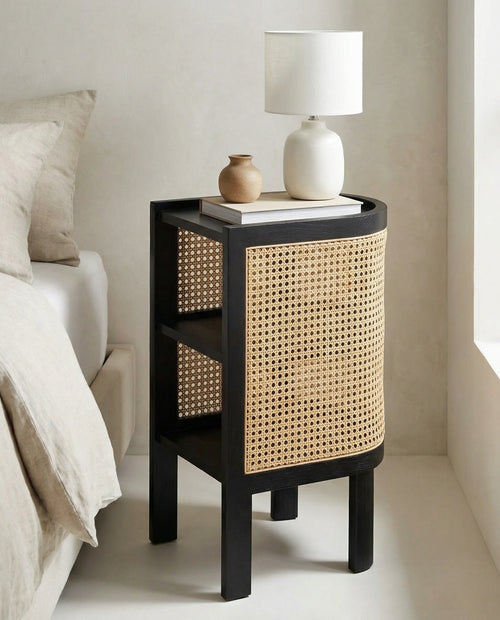 Purpo Hazeranlı Ahşap Komodin