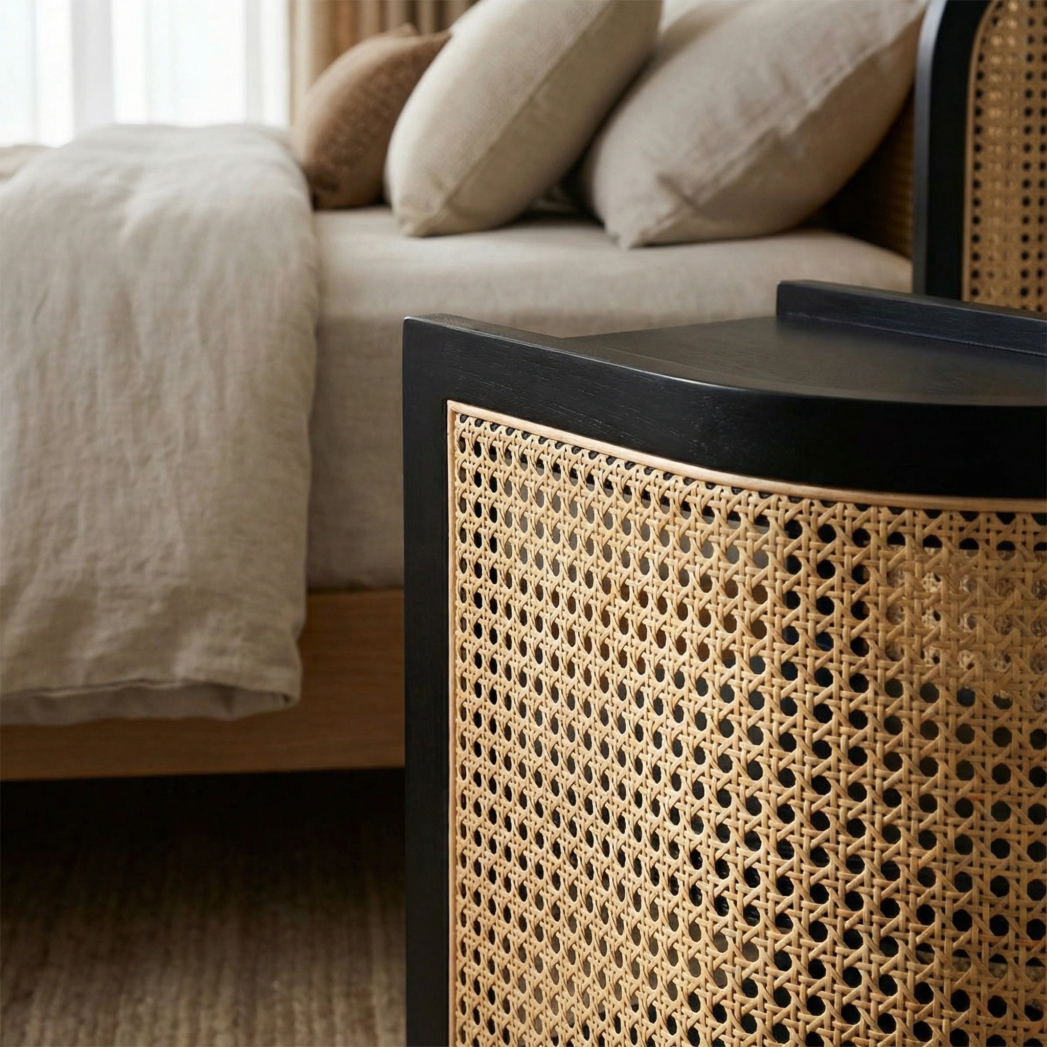 Purpo Hazeranlı Wooden Nightstand