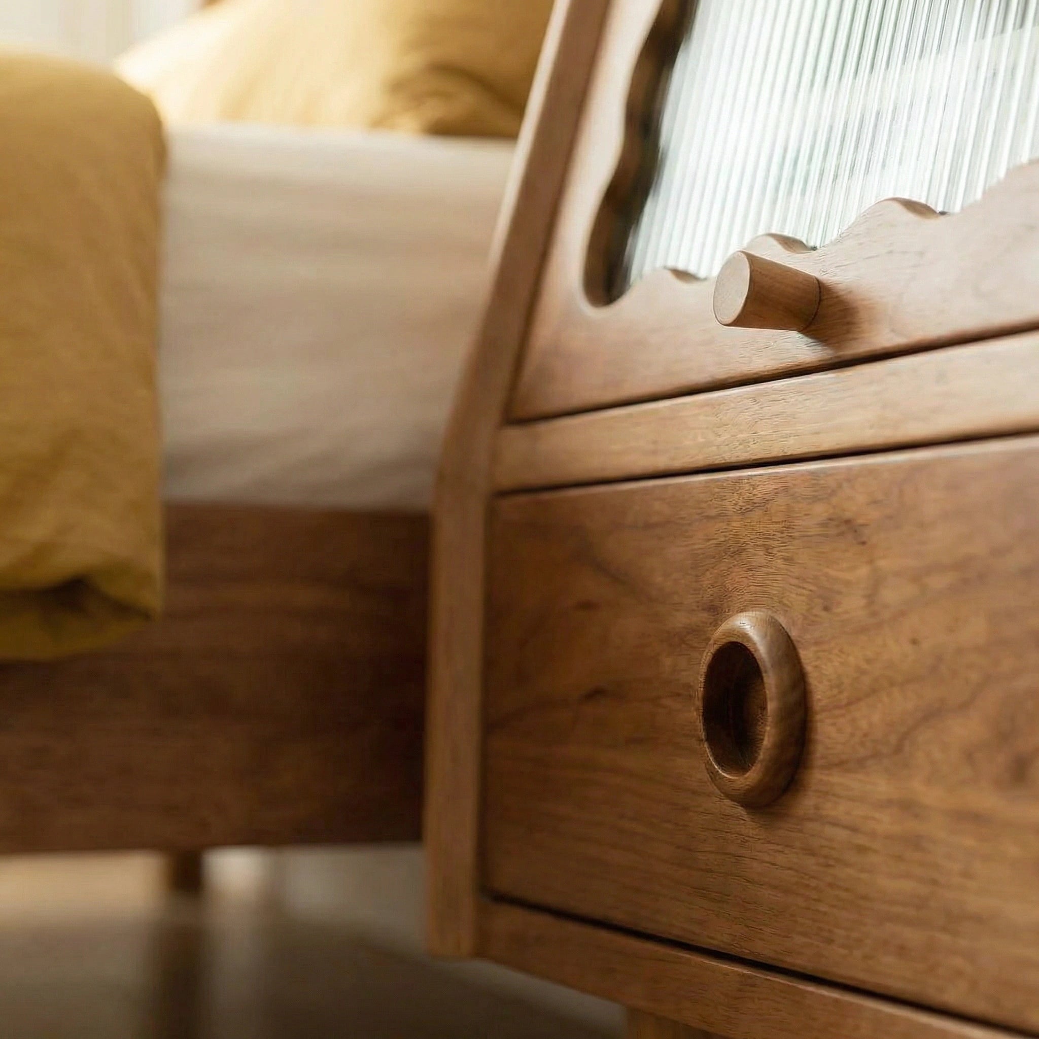 Rayon Wooden Nightstand