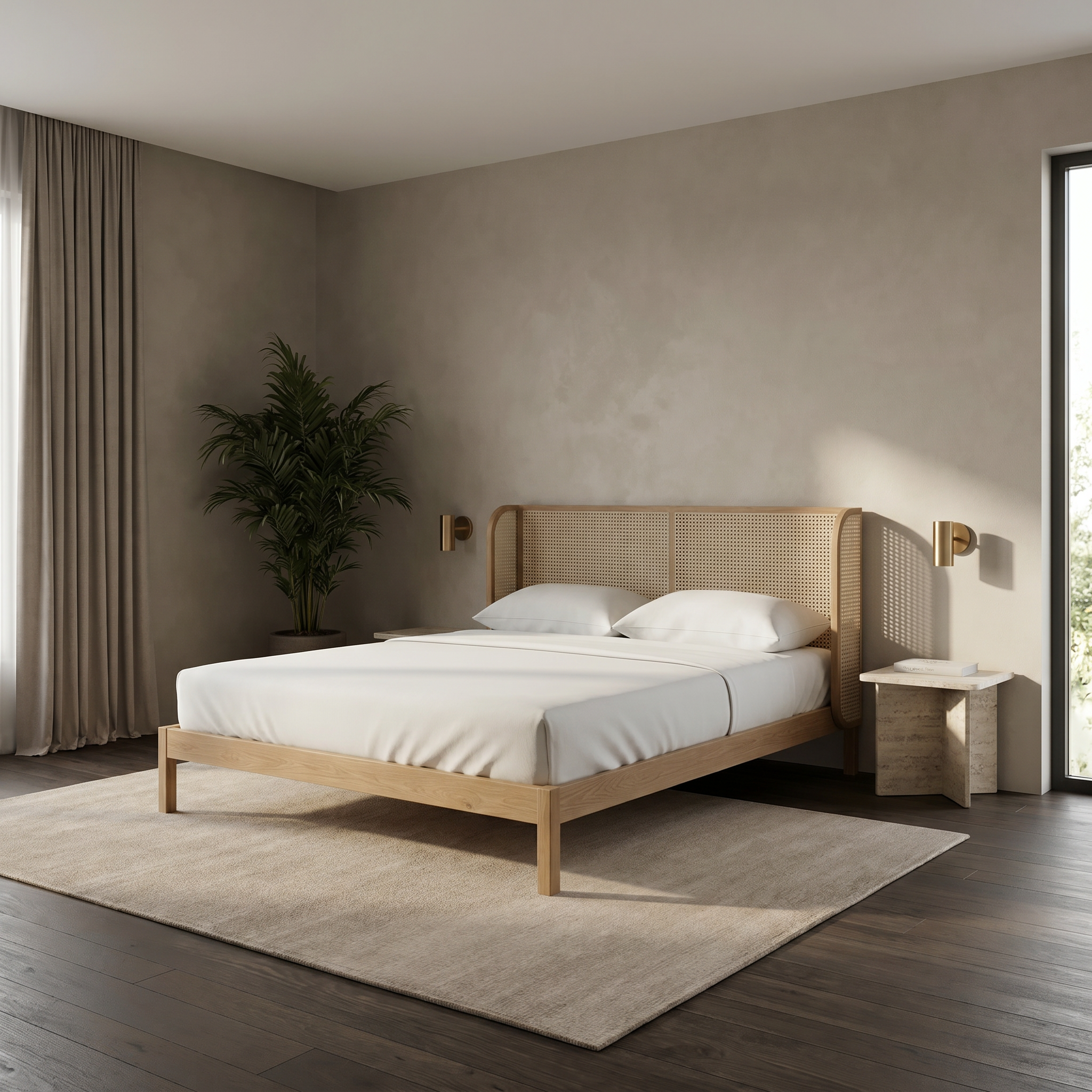 Retreat Hazeranlı Wooden Bedstead