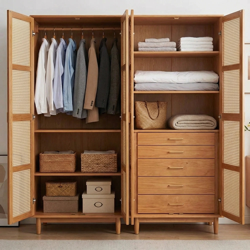 Santano Ahşap Hazeran Gardırop