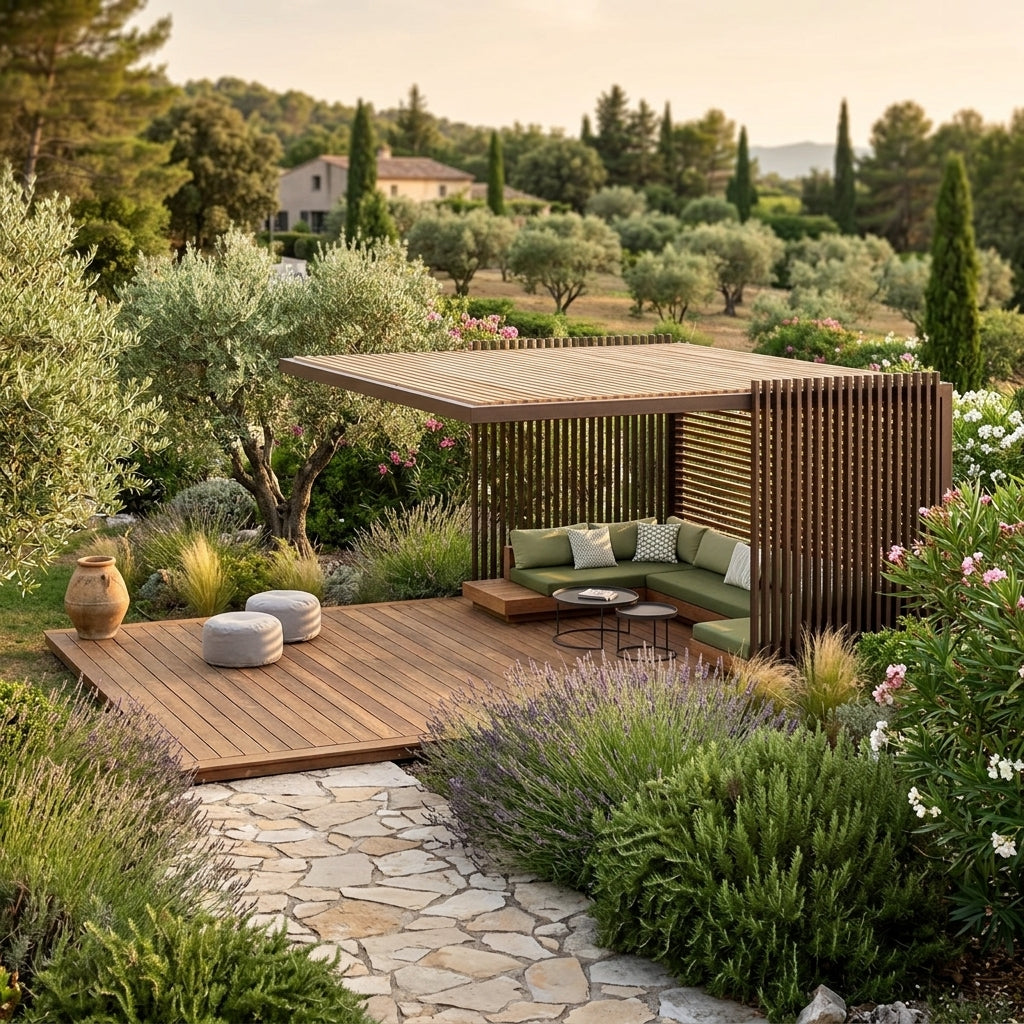 Sating Wooden Pergola 