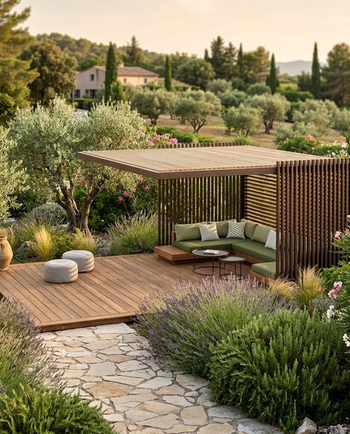 Sating Wooden Pergola 