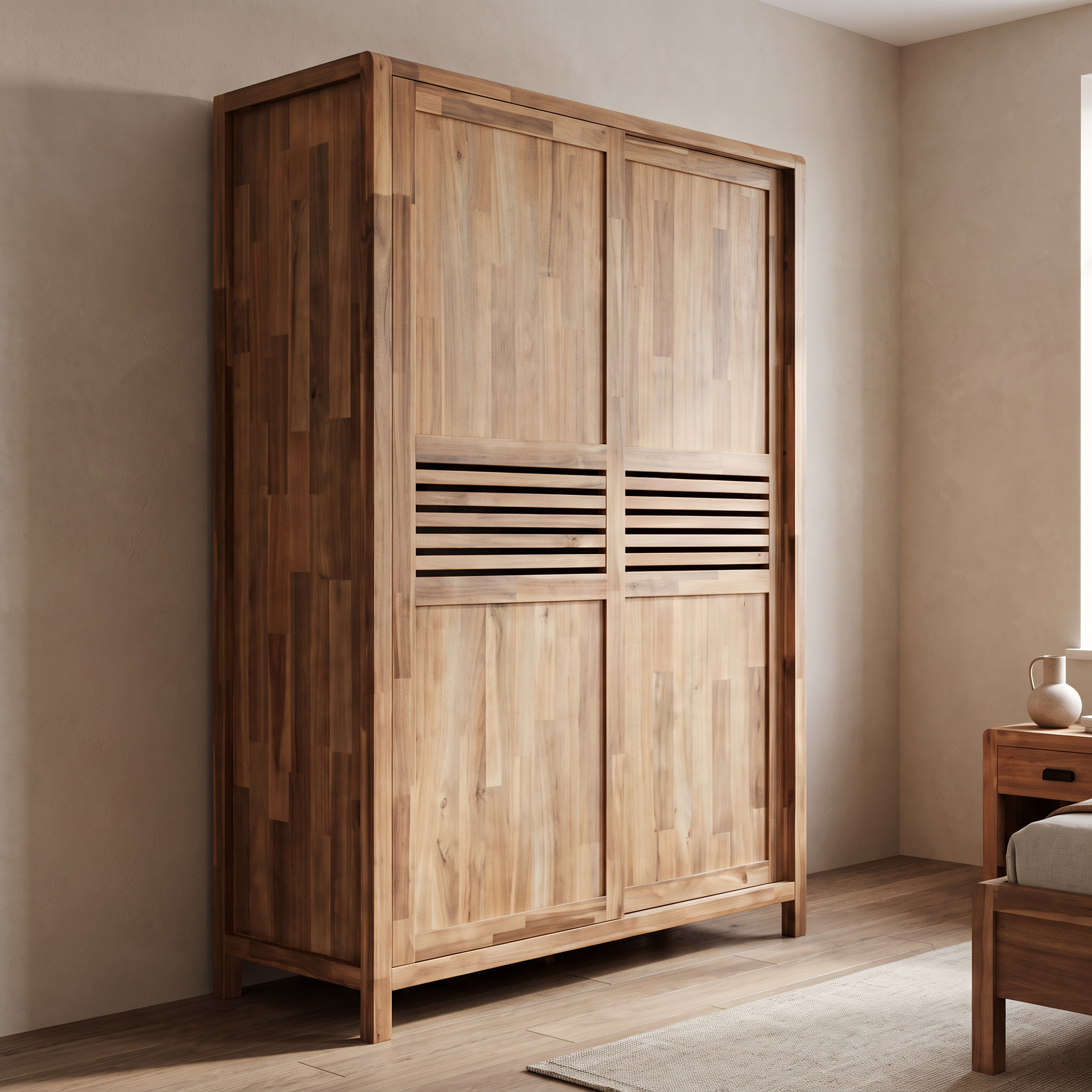 Sequins Wooden Wardrobe 