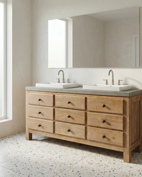 Shaleyn Ahşap Banyo Dolabı