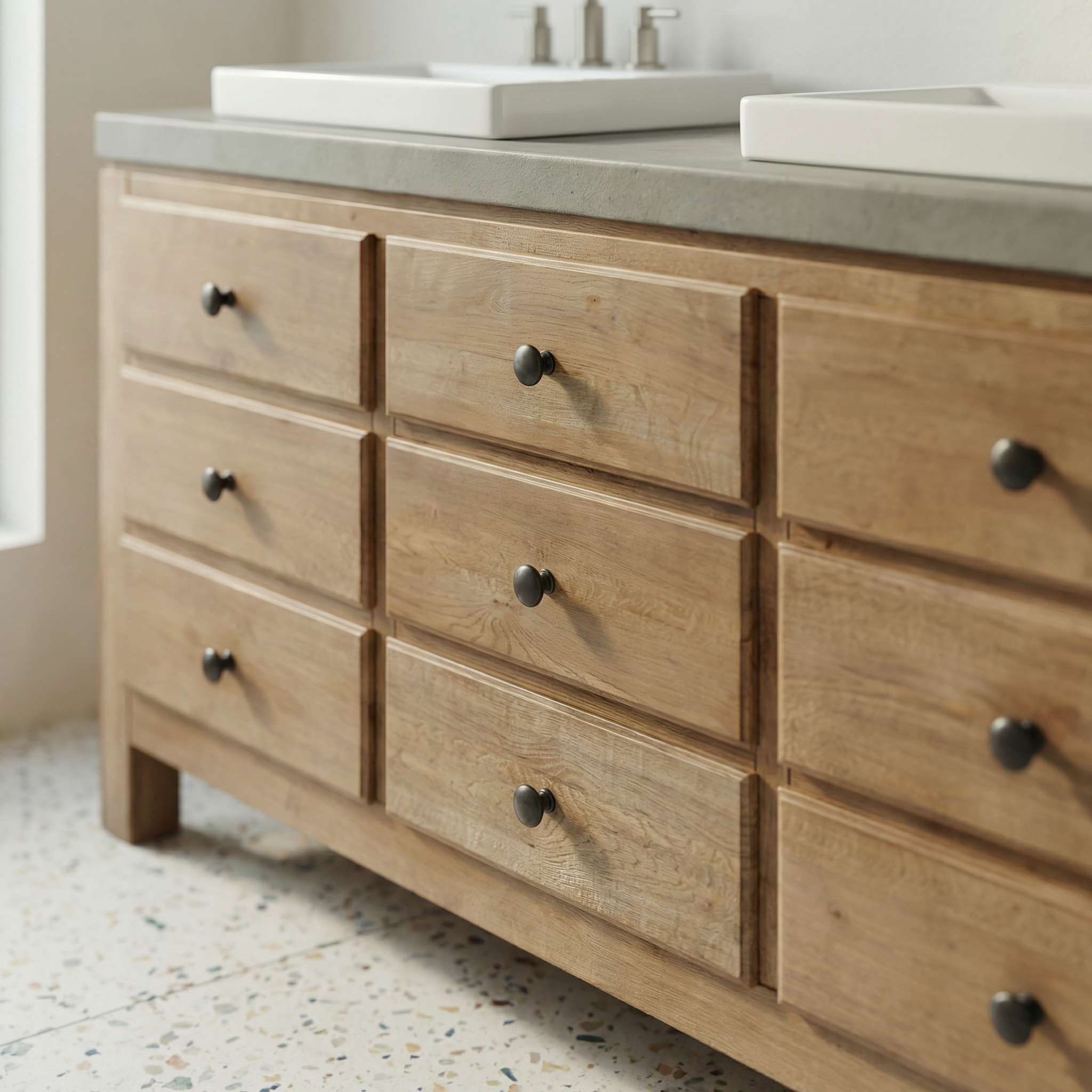 Shaleyn Wooden Bathroom Cabinet