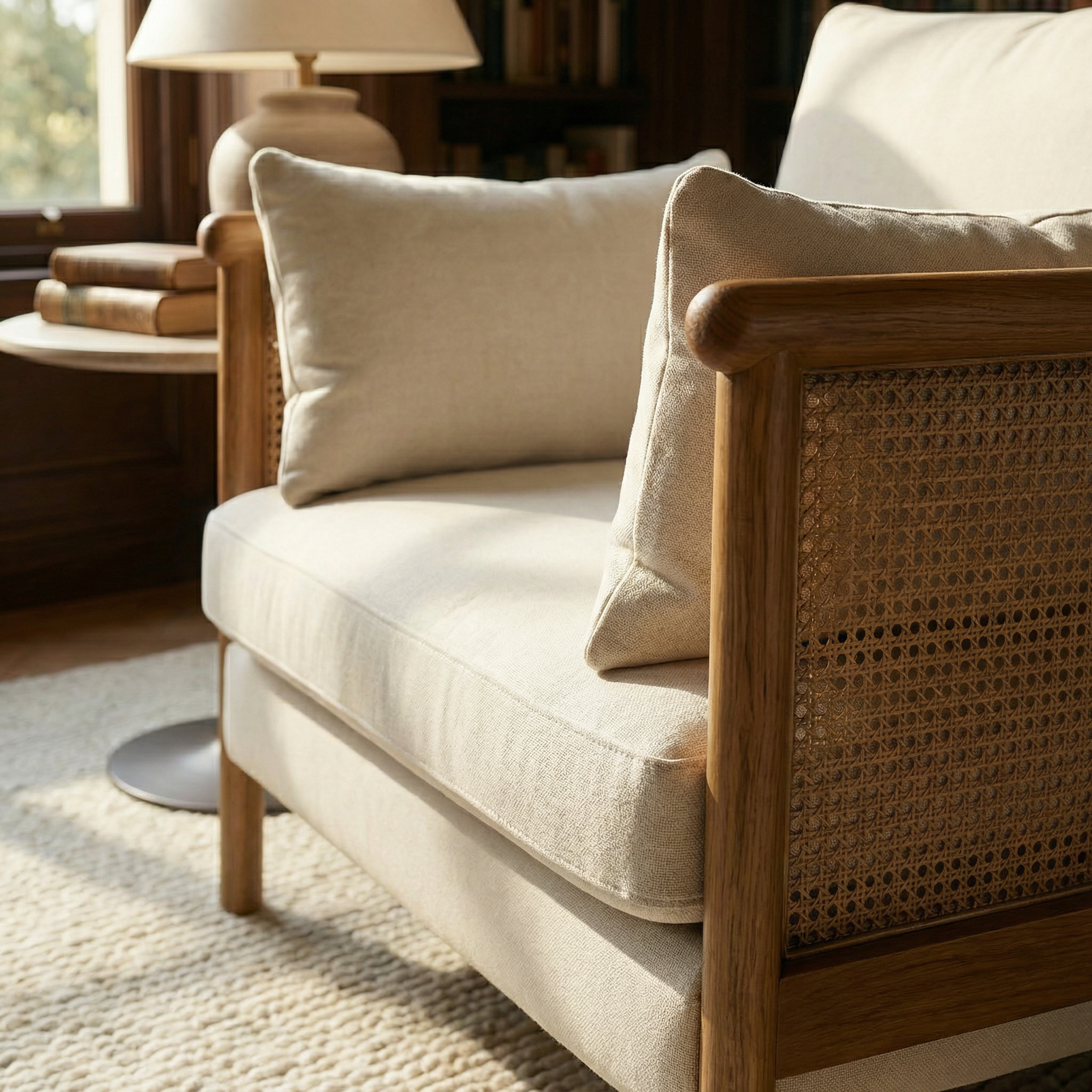 Soffy Hazeranlı Wooden Armchair