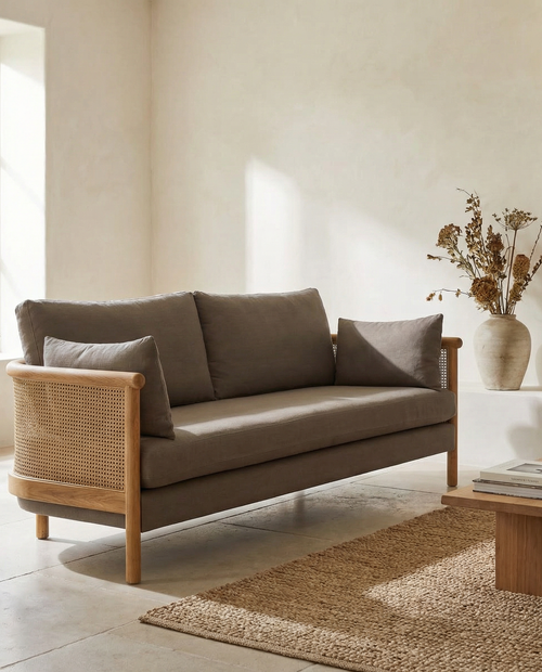 Soffy Hazeranlı Ahşap Koltuk