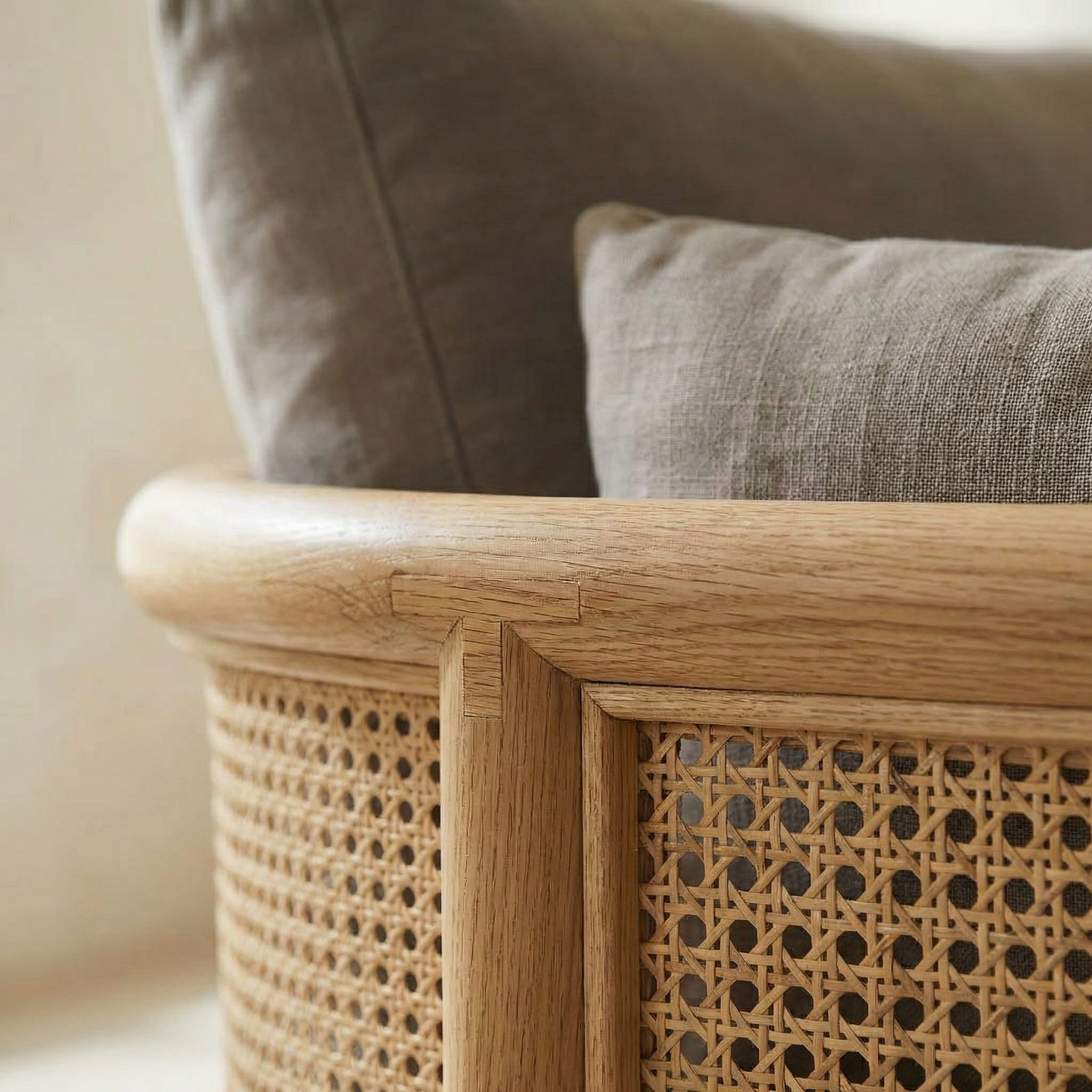 Soffy Hazeranlı Ahşap Koltuk