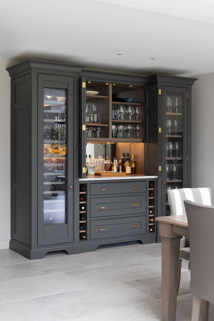Antaric Wooden Wine Cabinet 