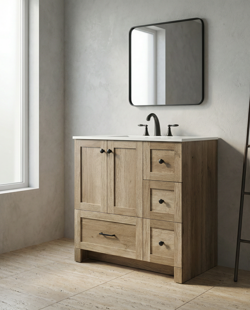 Thao Ahşap Banyo Dolabı