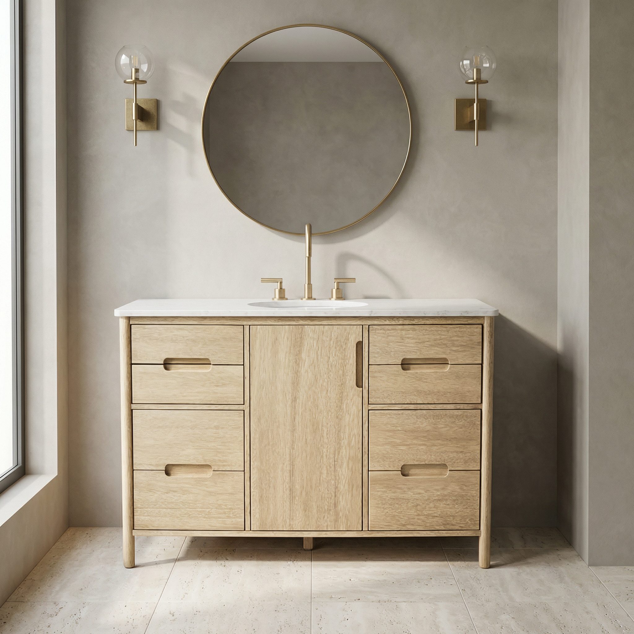 Timor Wooden Bathroom Cabinet