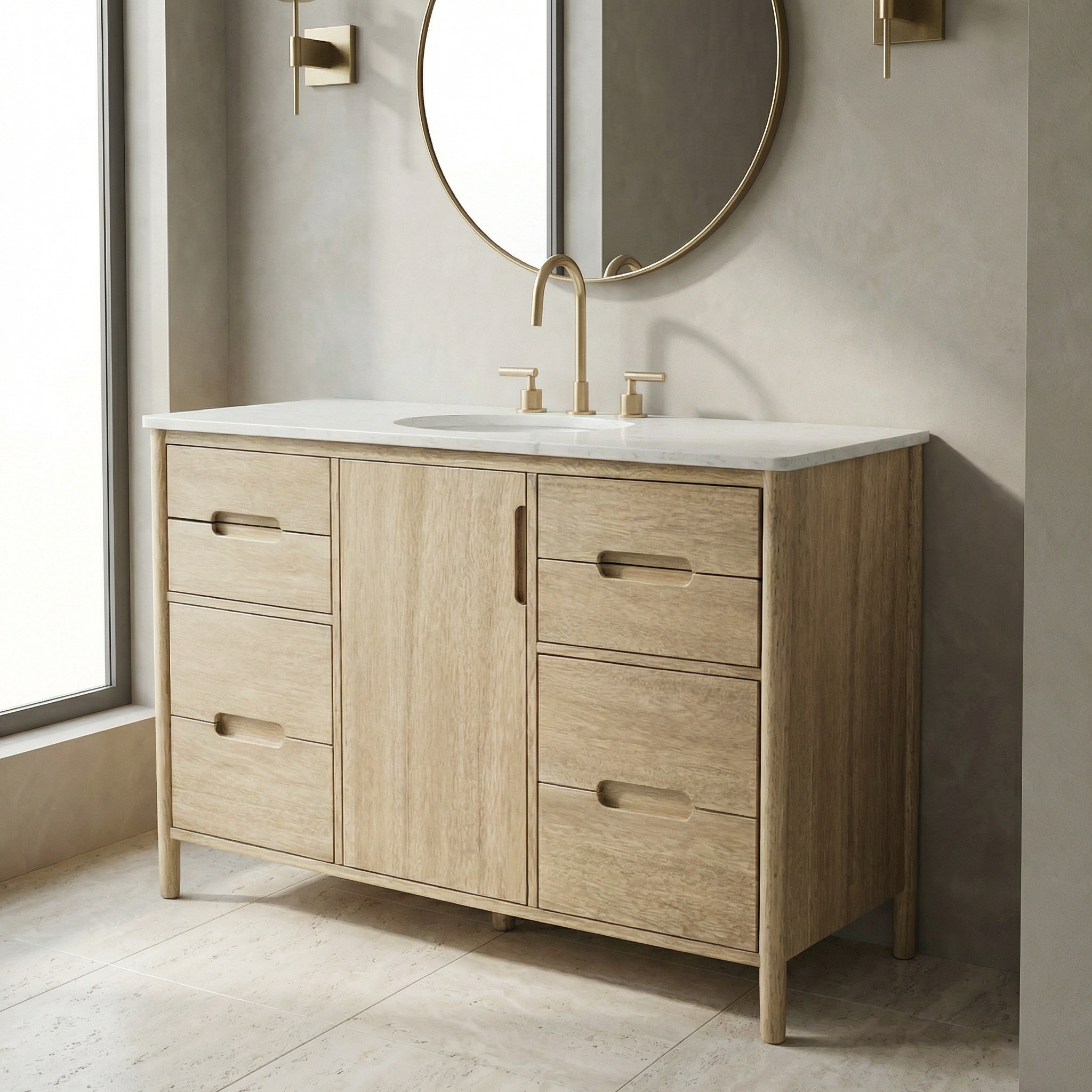Timor Wooden Bathroom Cabinet