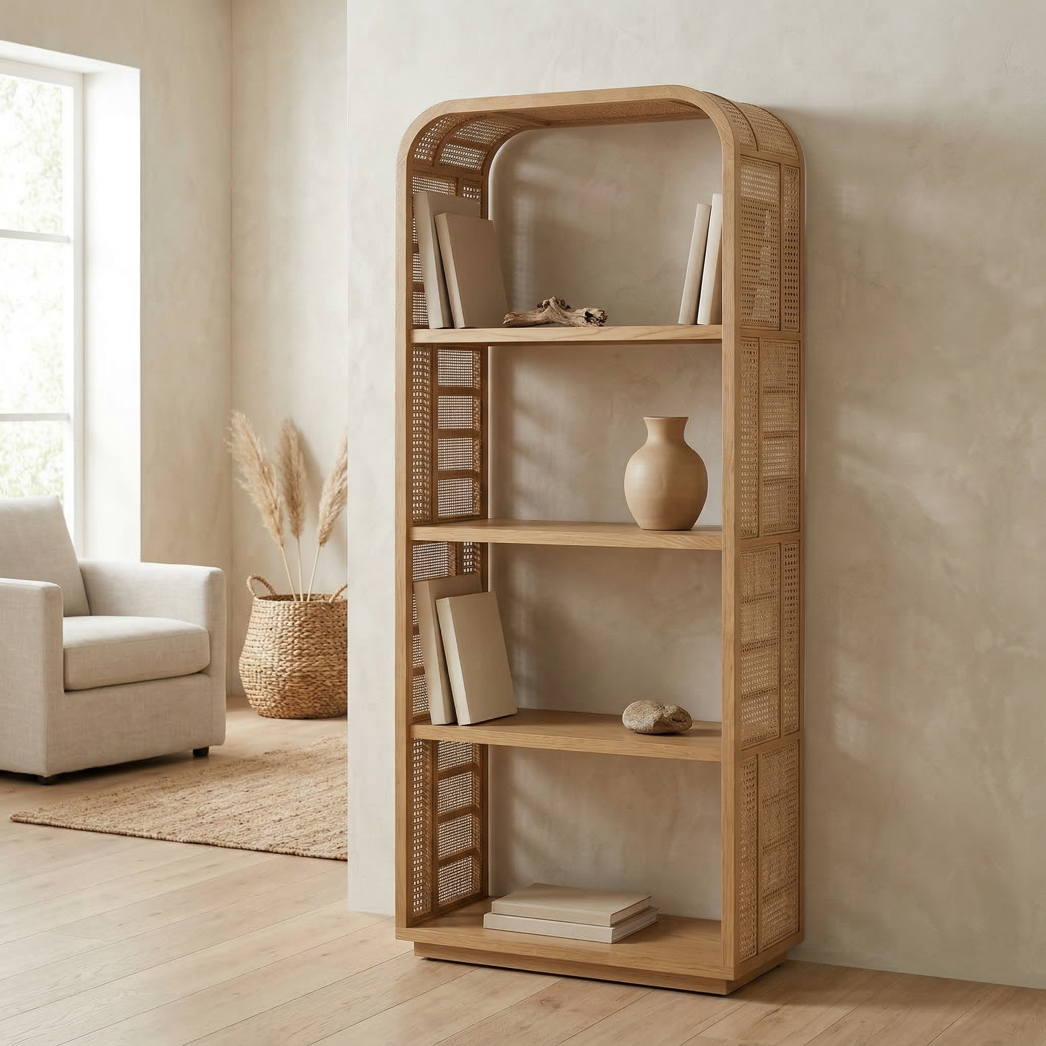 Turnbull Hazeranlı Ahşap Kitaplık