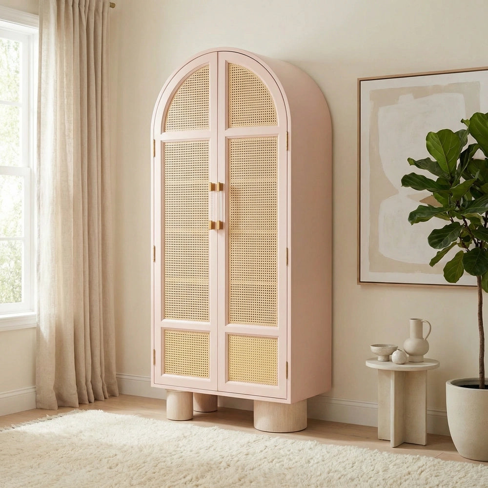Verde Hazeranlı Ahşap Gardırop – Latanwood