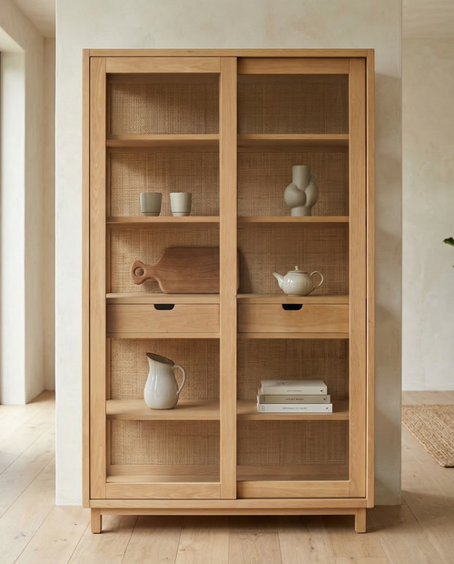 Woodley Hazeranlı Ahşap Vitrin