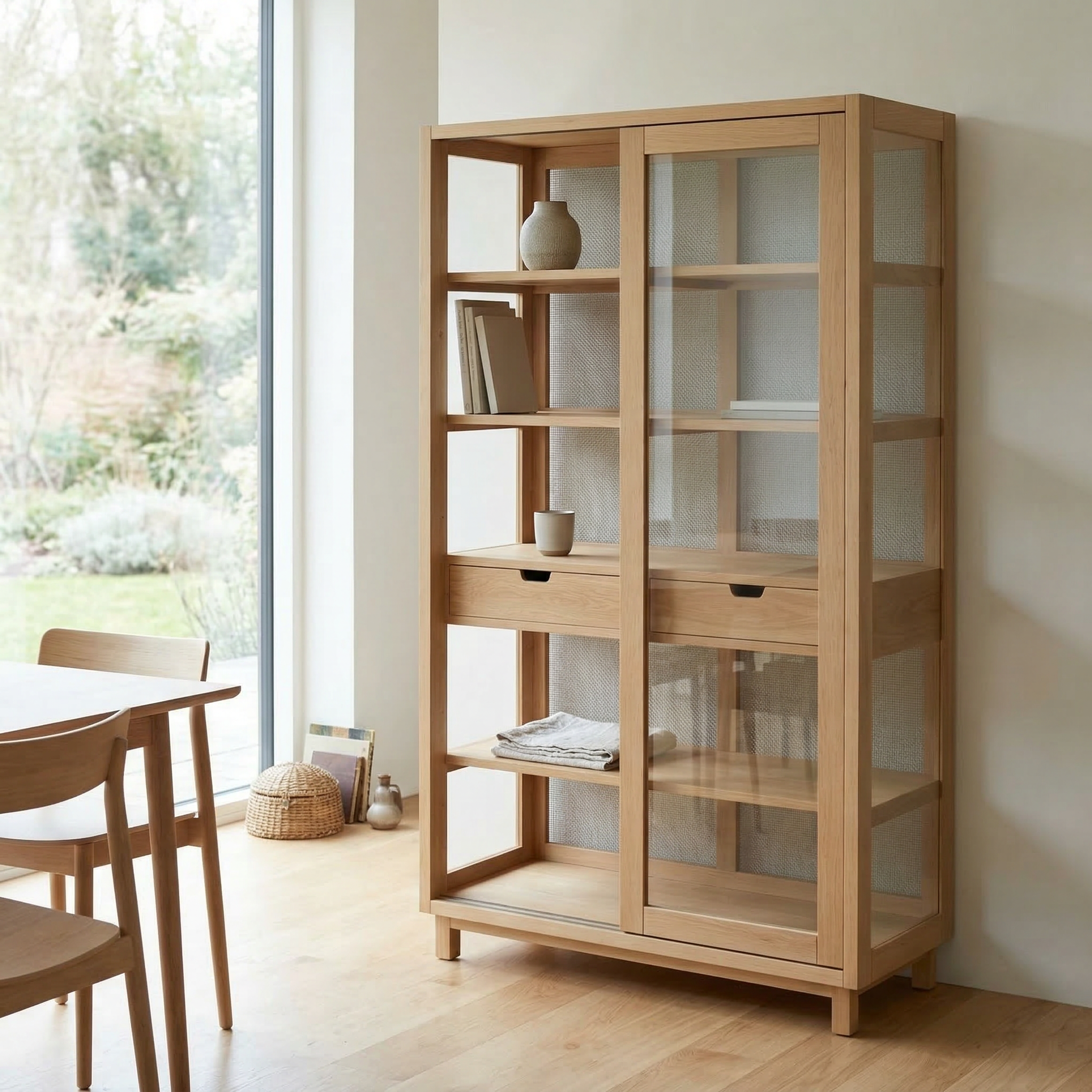 Woodley Hazeranlı Ahşap Vitrin