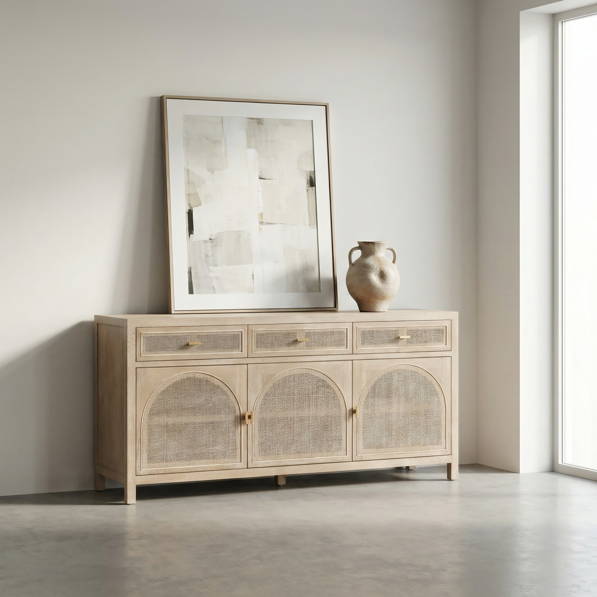 Atticus Hazeranli Wooden Console