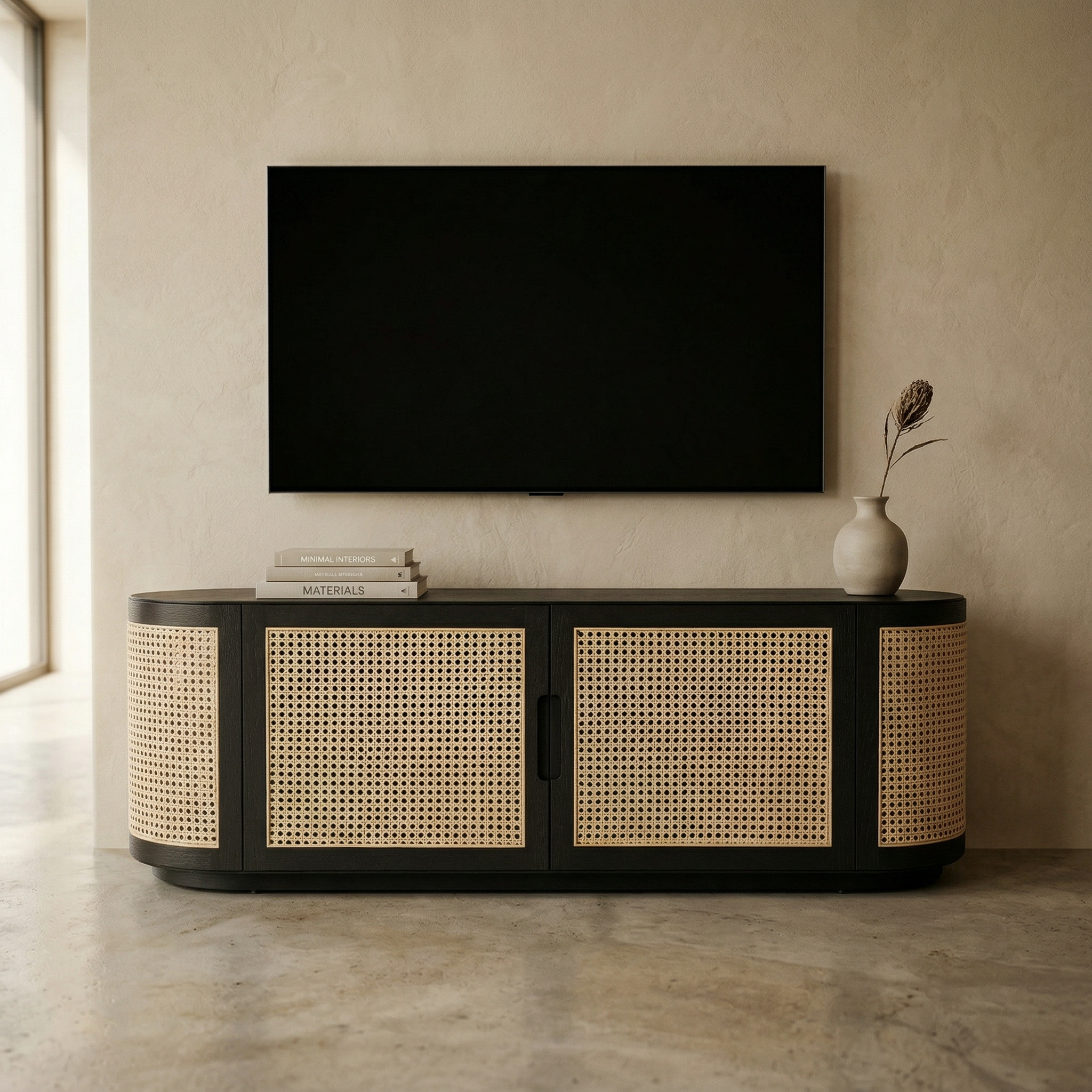 Corny Hazeranlı Ahşap TV Ünitesi