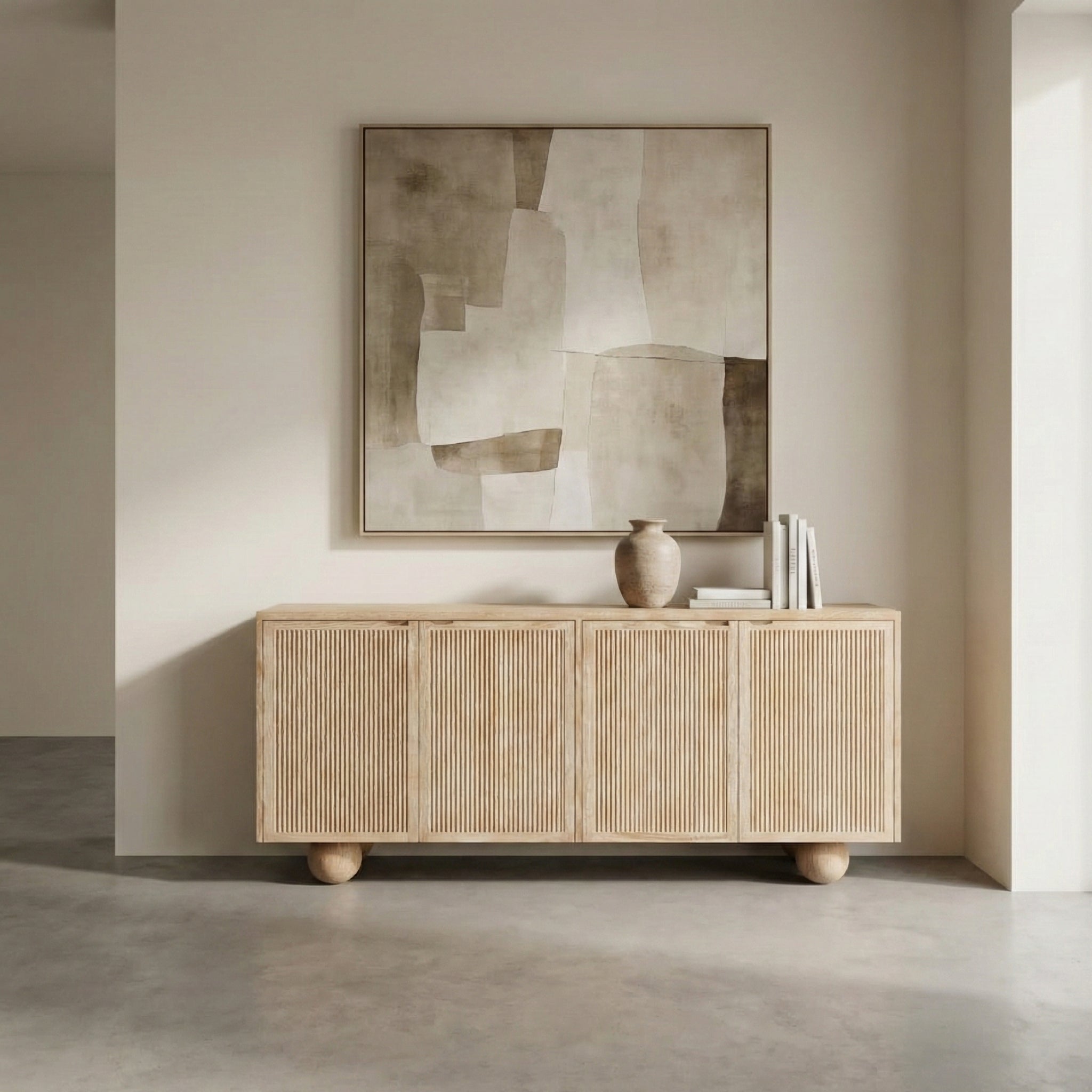 Ernary Wooden Console