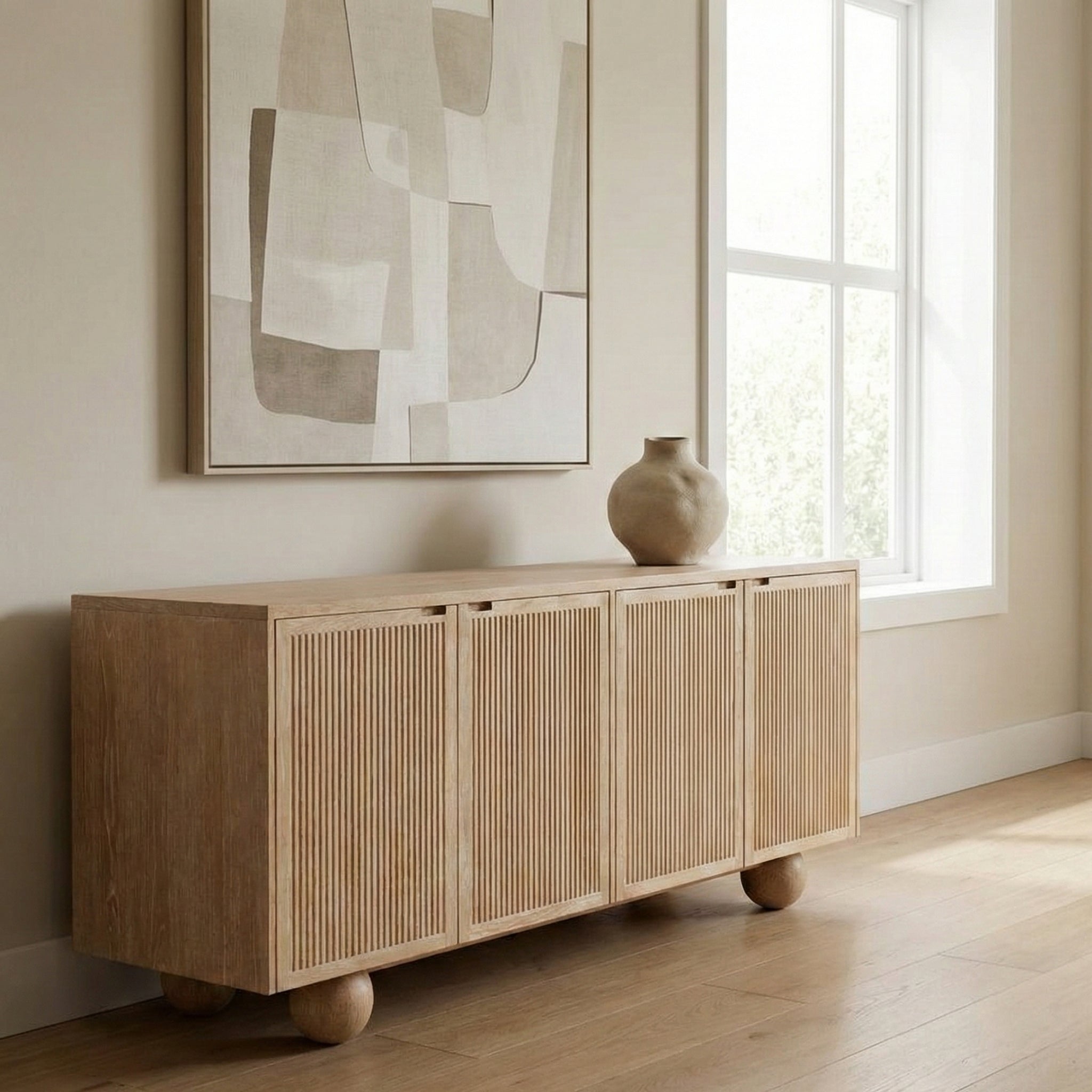 Ernary Wooden Console