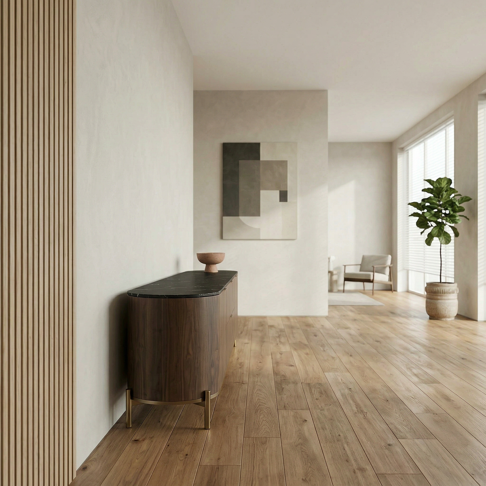Fern Wooden Console