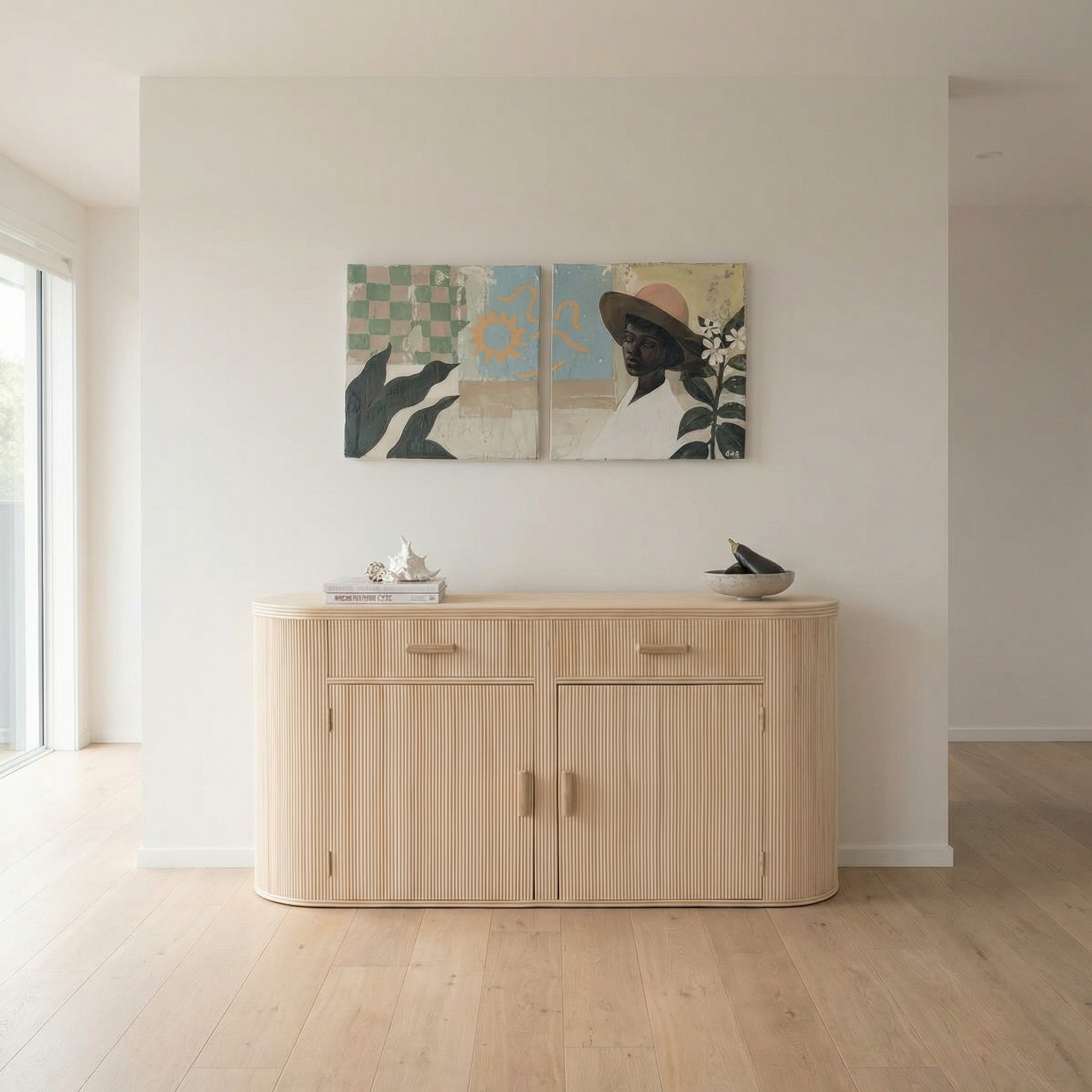 Ingrain Wooden Console