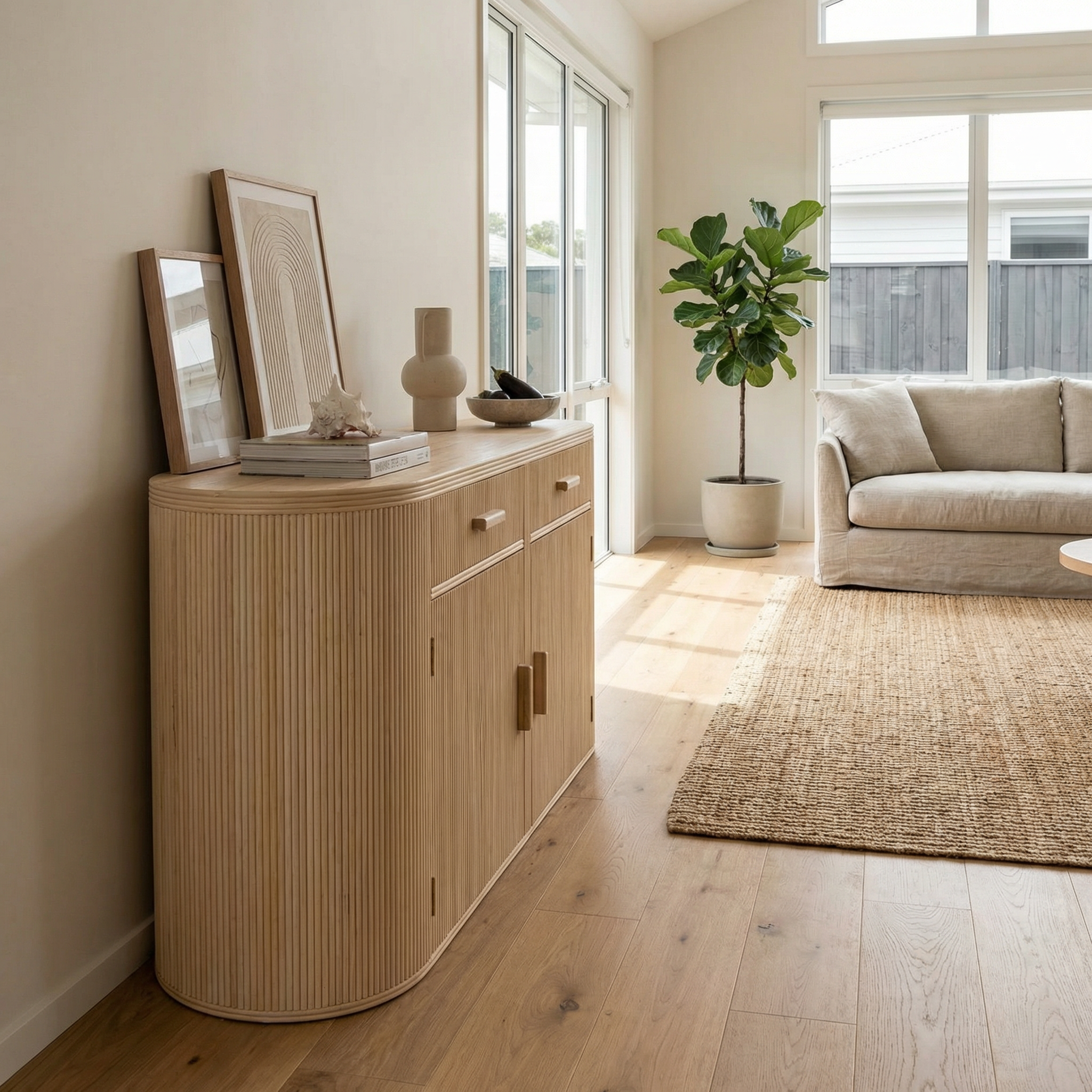 Ingrain Wooden Console