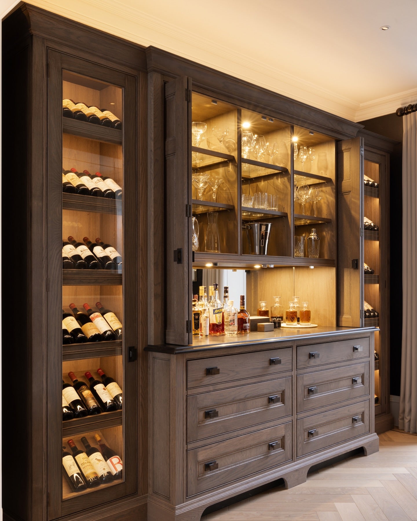 Arway Weinschrank aus Holz 