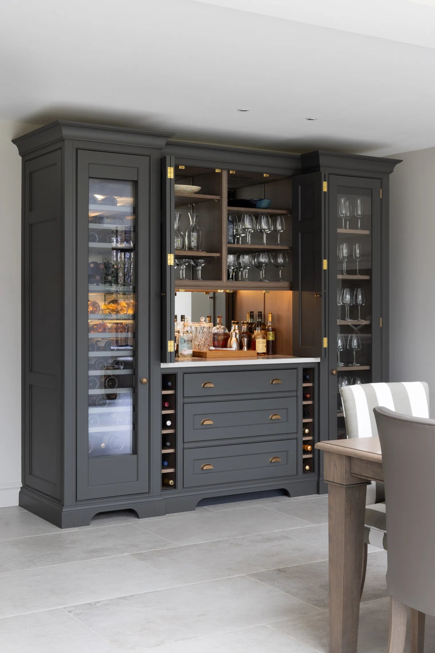 Antaric Wooden Wine Cabinet 