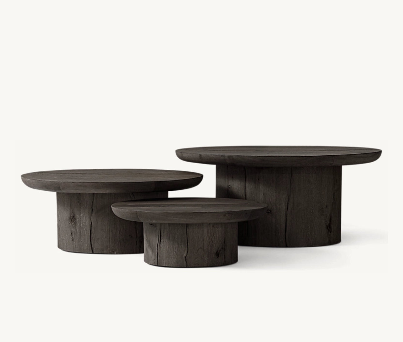 Bella wooden center table triple