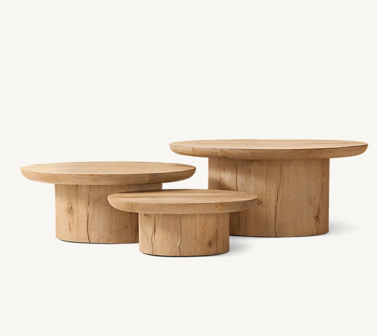 Bella wooden center table triple