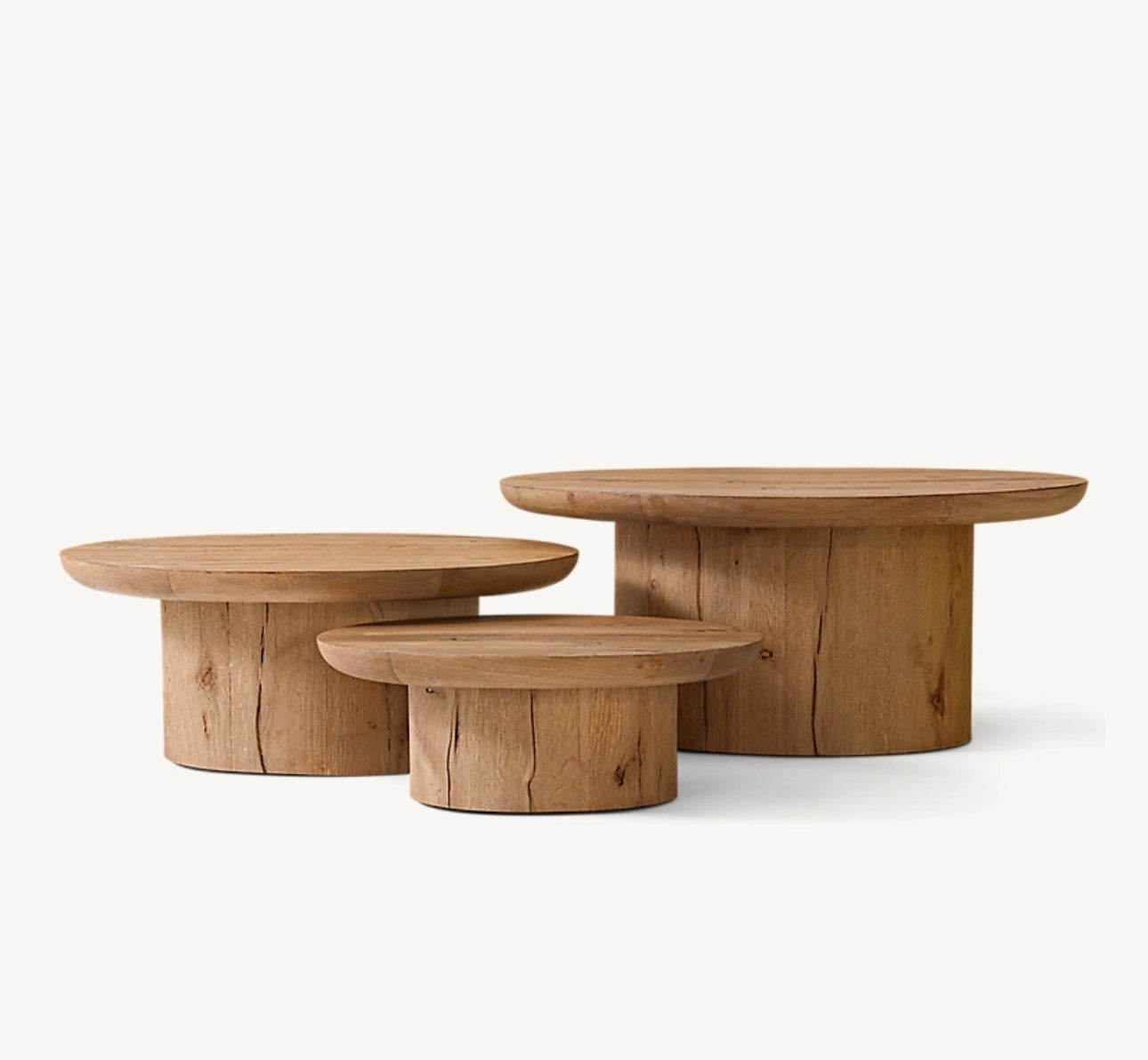 Bella wooden center table triple