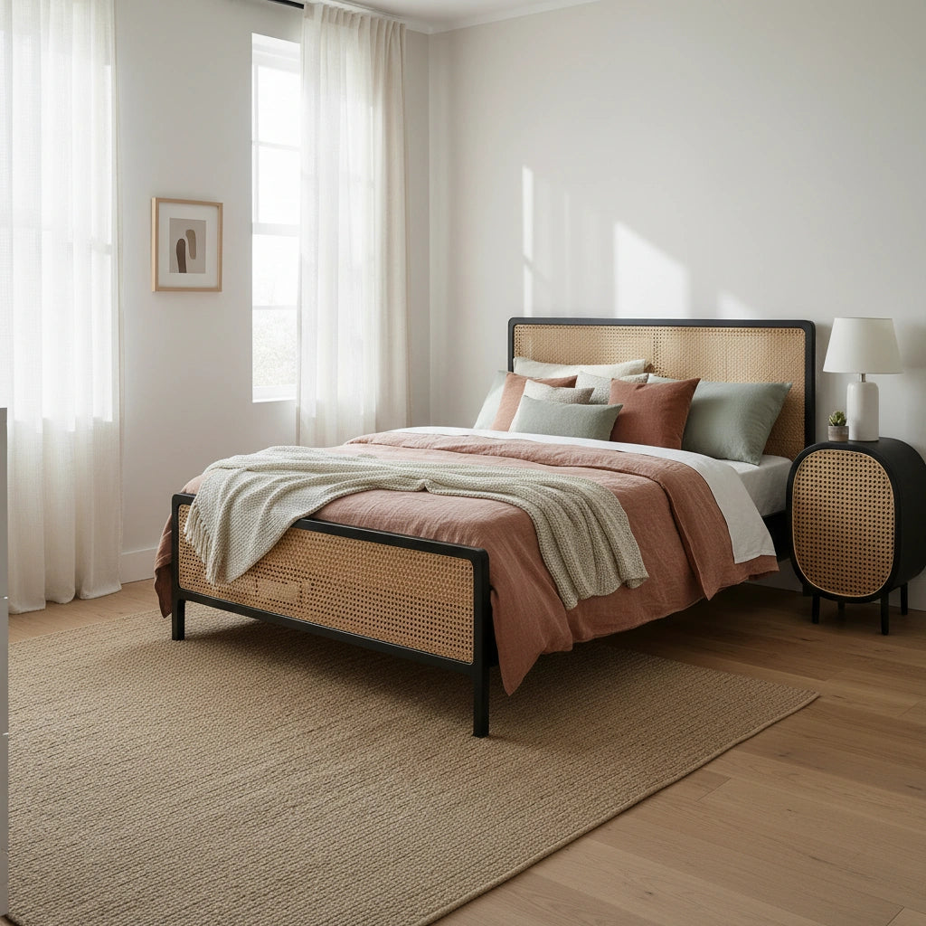 Noras Hazeranlı Ahşap Karyola