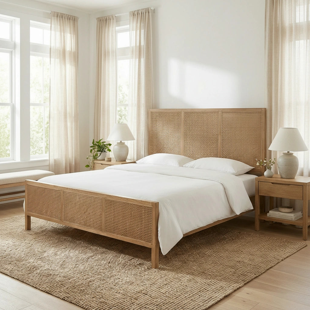Nuxavi Hazeranli Wooden Bedstead