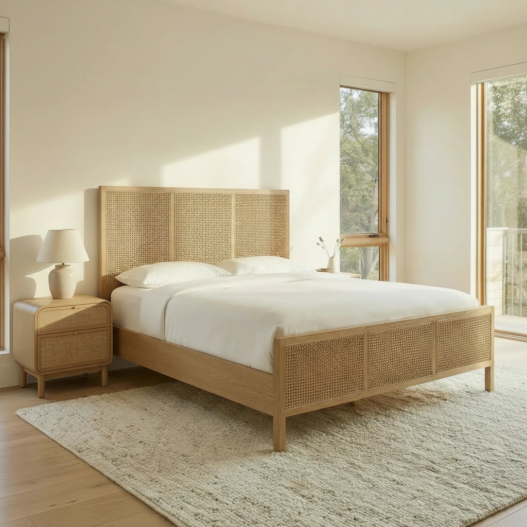 Nuxavi Hazeranli Wooden Bedstead