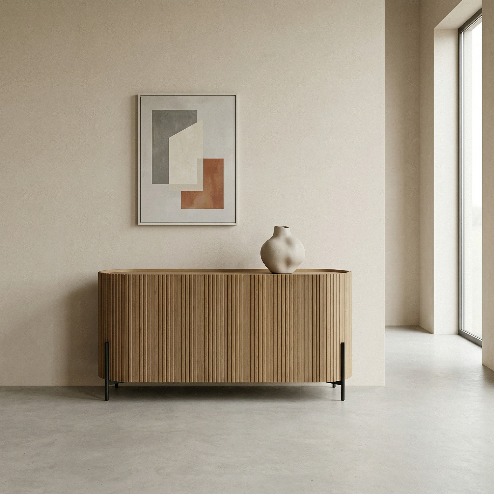 Rippy Wooden Console 