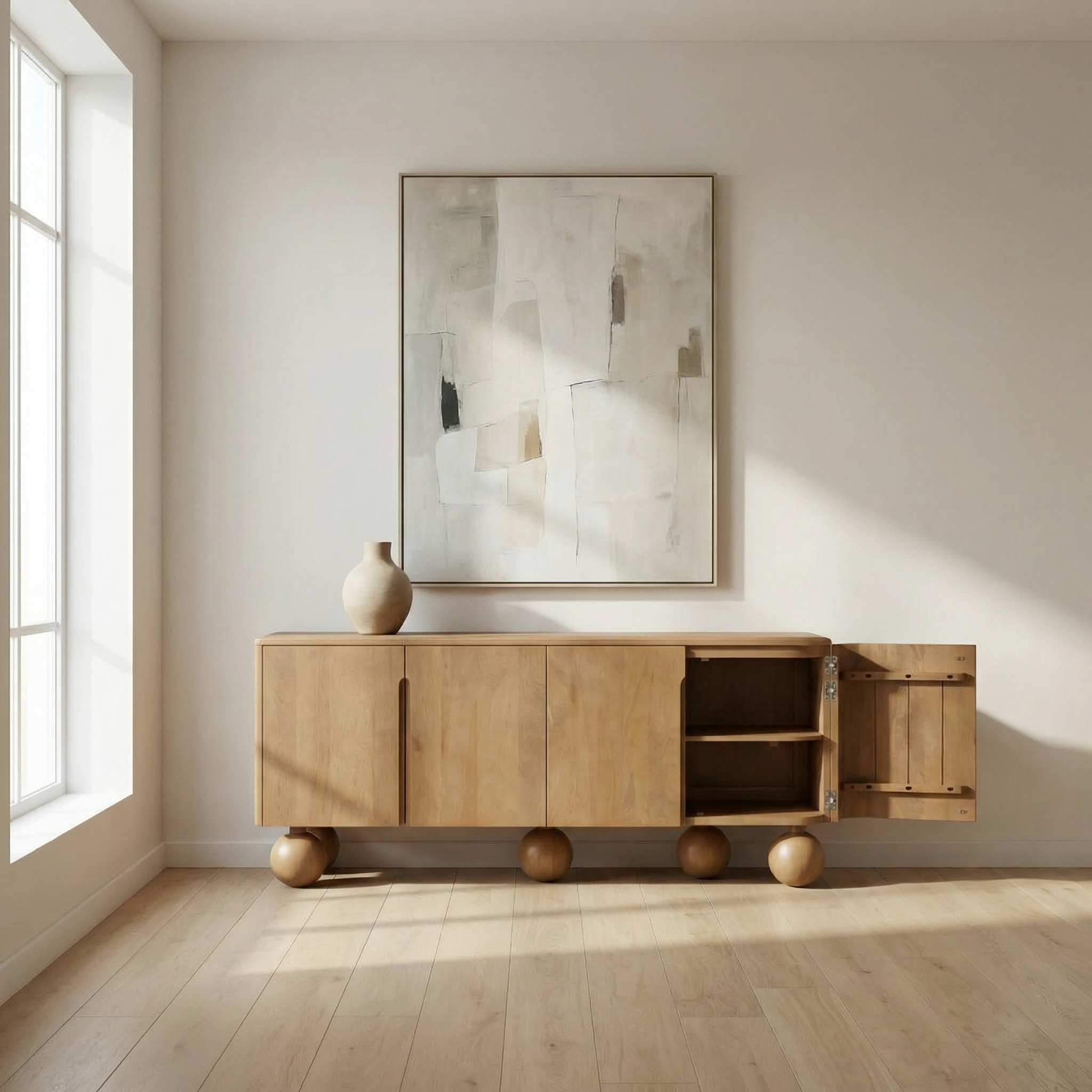 Empfindliche Holzkonsole