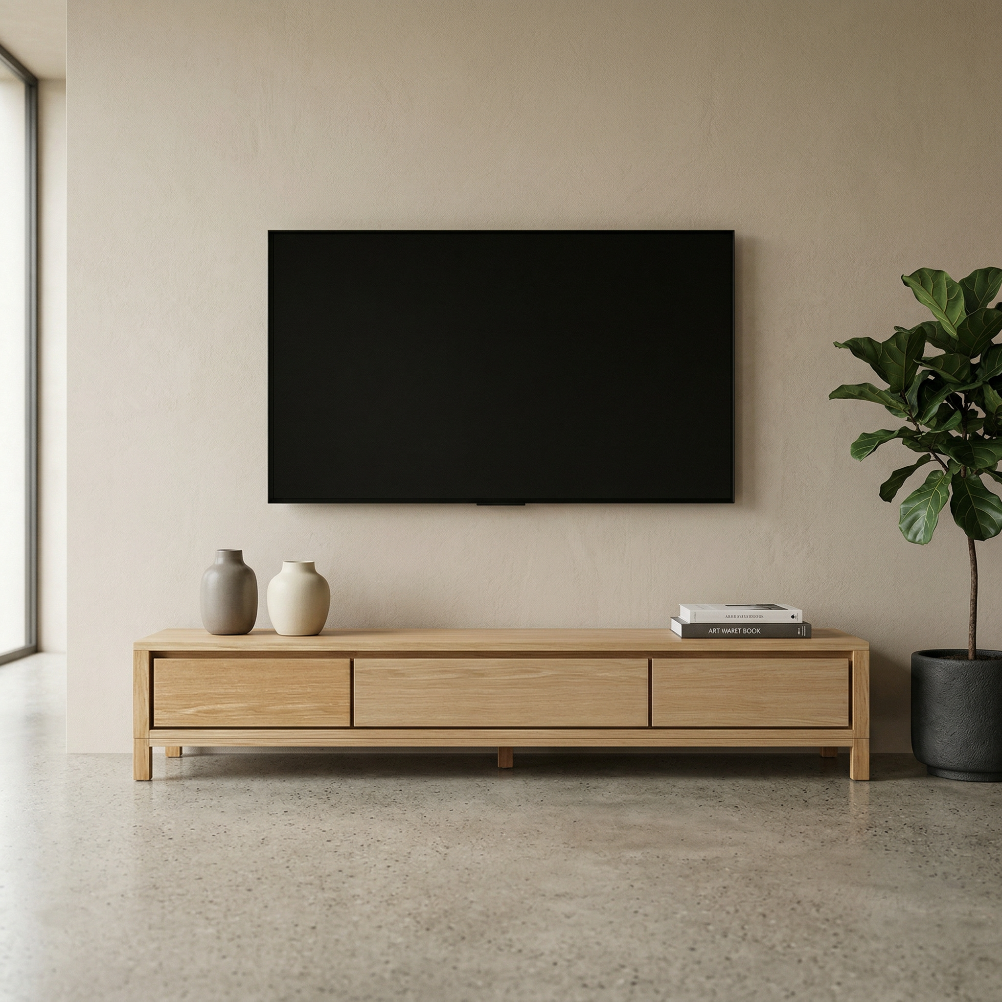 Soldre Ahşap TV Ünitesi