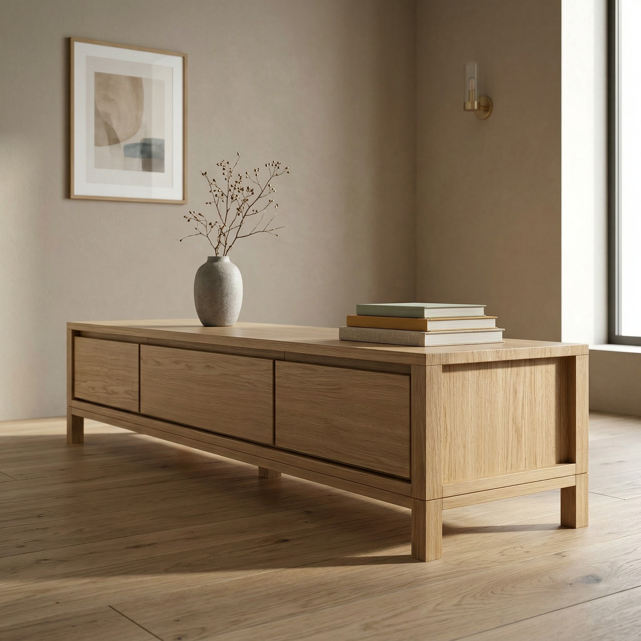 Soldre Ahşap TV Ünitesi