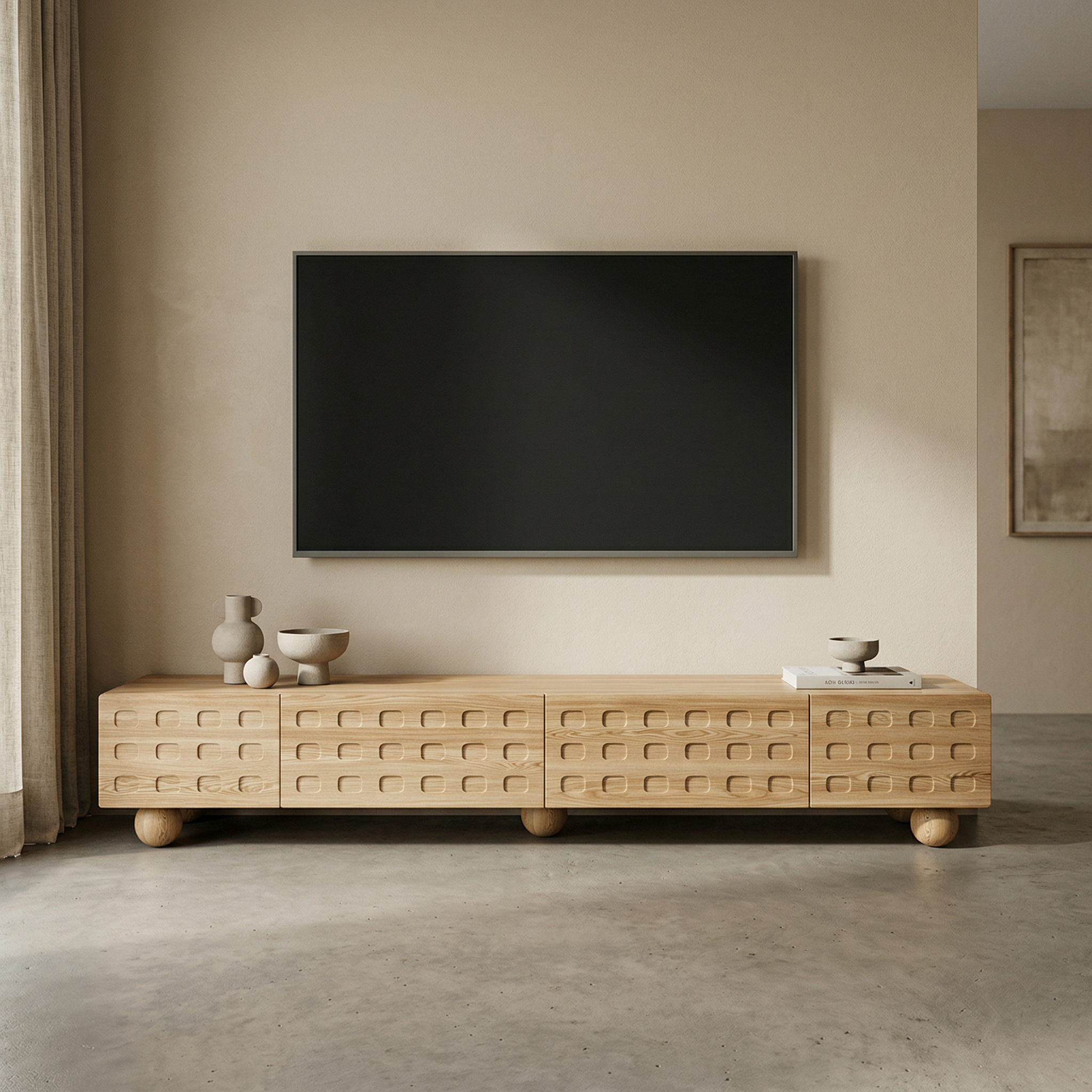 Zense Ahşap TV Ünitesi